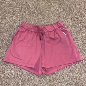 Pink athletic shorts